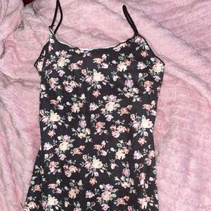 Flower dress with spaghetti straps